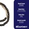 The Bead Chest African Kente Beads - Full Strand of Krobo Glass Beads (Black)